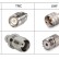 Кабельная сборка 50 Ом на RG-58 с разъемами TNC-male - UHF-male (PL259), 1 метр