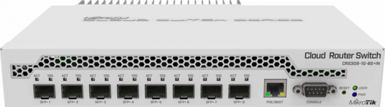 Коммутатор MikroTik CRS309-1G-8S+IN