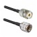 Кабельная сборка 50 Ом на RG-58 с разъемами UHF-male (PL259) - UHF-female (SO239), 1 метр