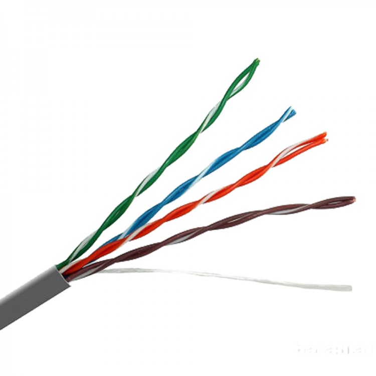 Кабель (бухта) UTP 4PR 24AWG CAT5e 305 метров (медная жила)